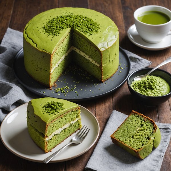 Quelles astuces pour préparer un gâteau au thé matcha avec une texture moelleuse et un goût authentique ?